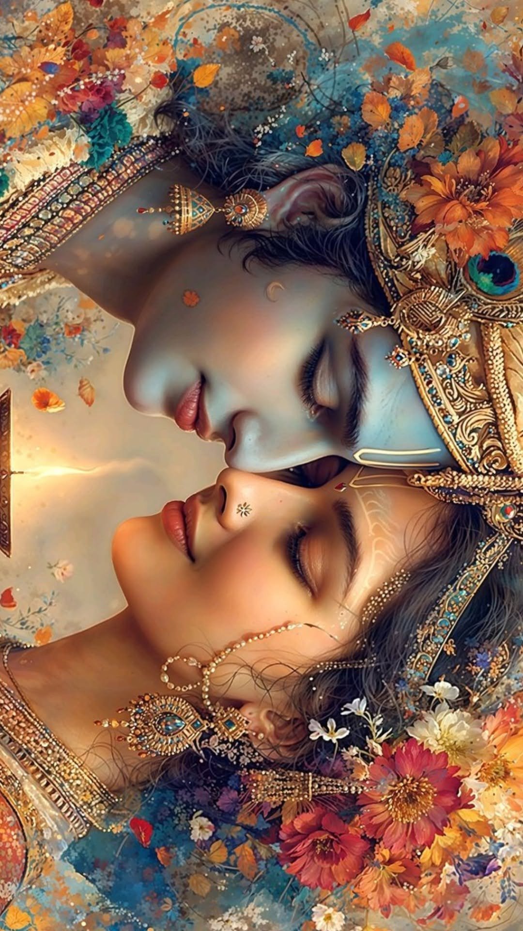 beautiful radha krishna wallpaper