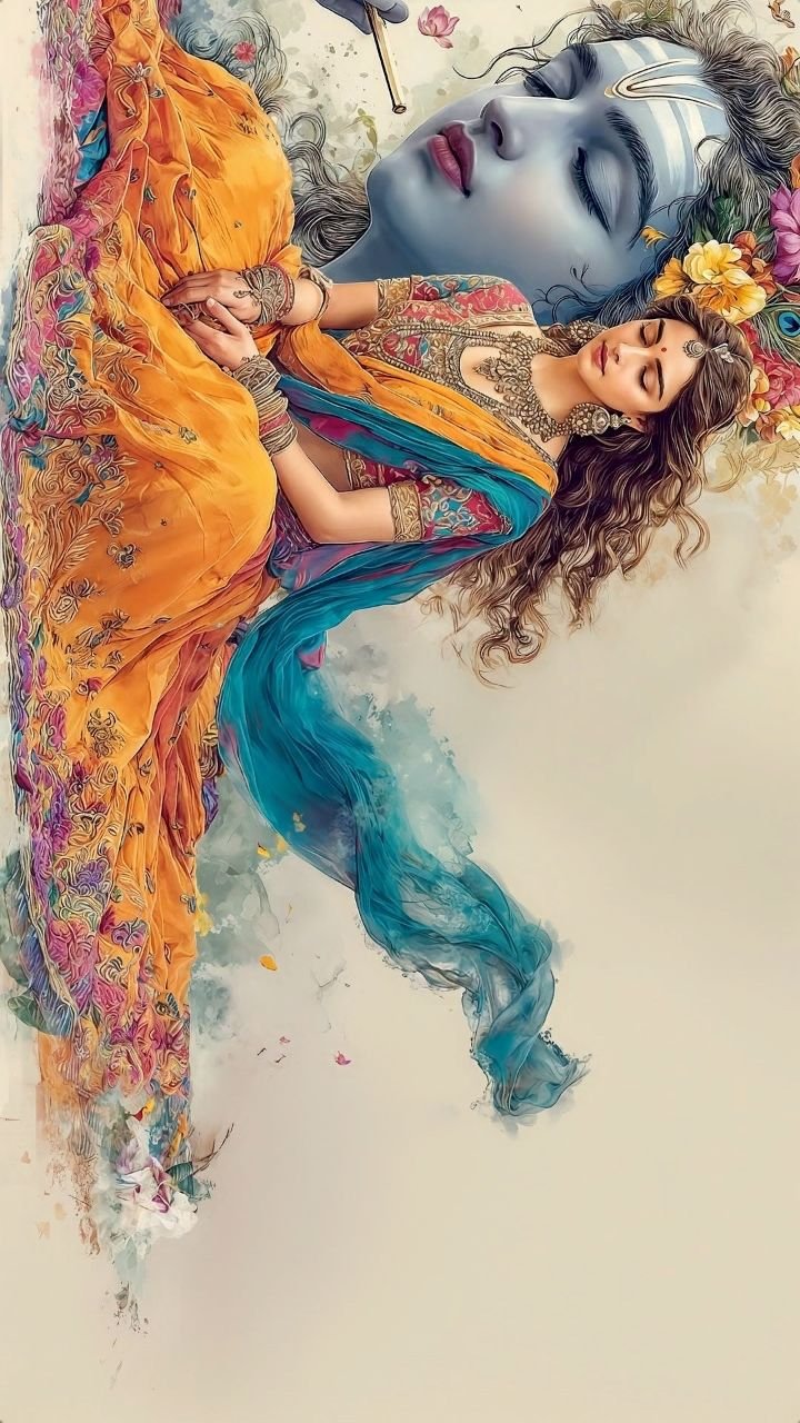 beautiful radha krishna wallpaper