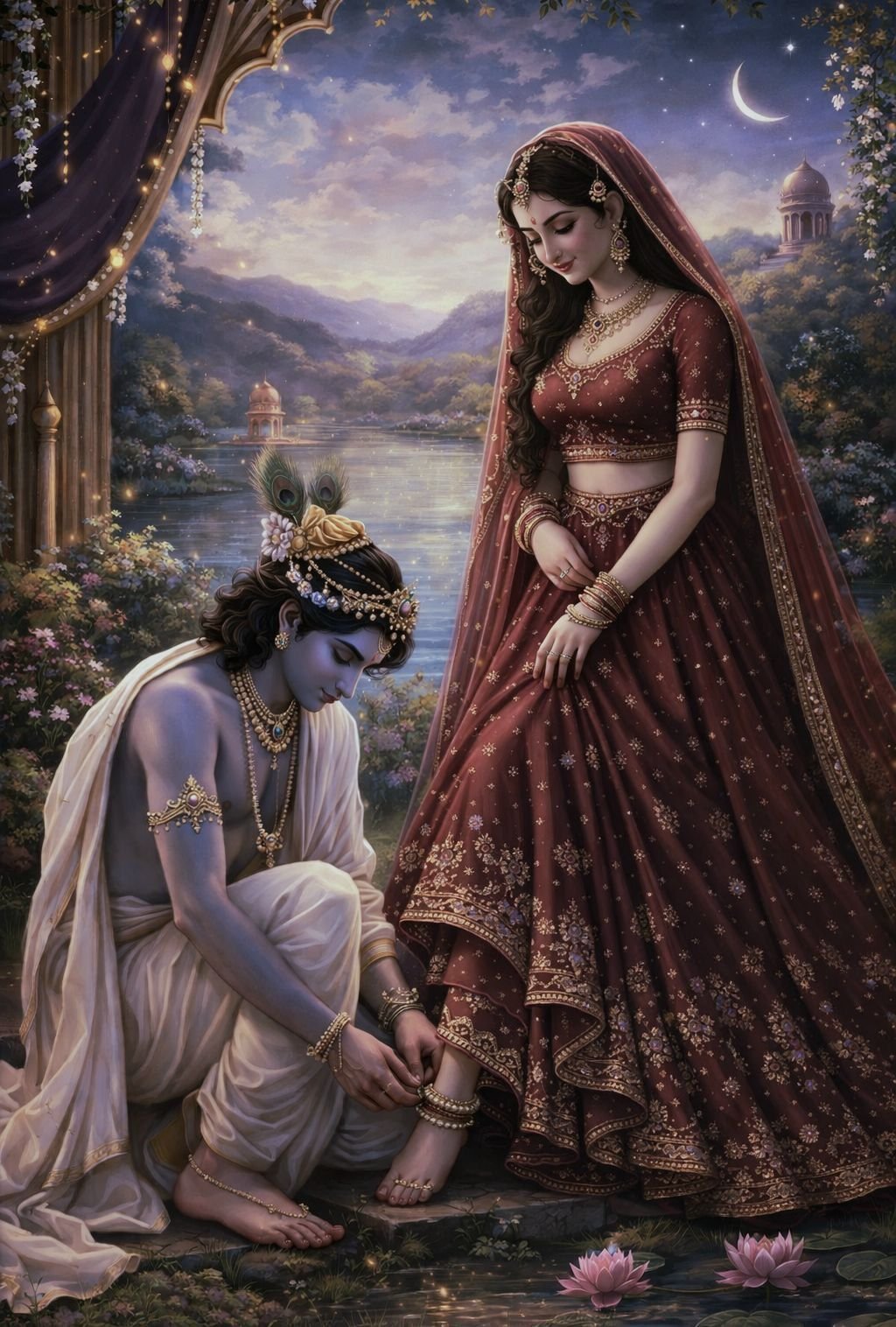 cute radha krishna images