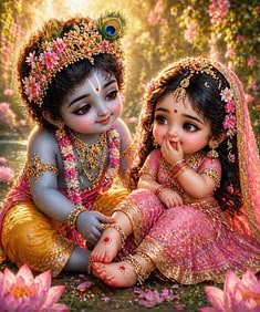 cute radha krishna images