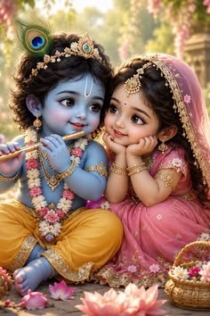 cute radha krishna images