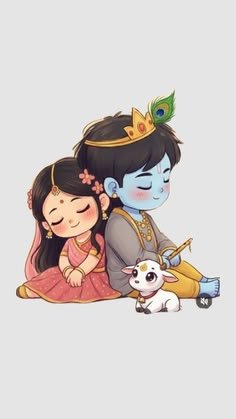 cute radha krishna images
