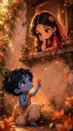 cute radha krishna images