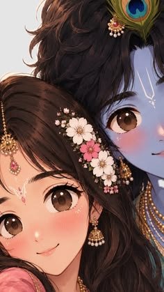 cute radha krishna images