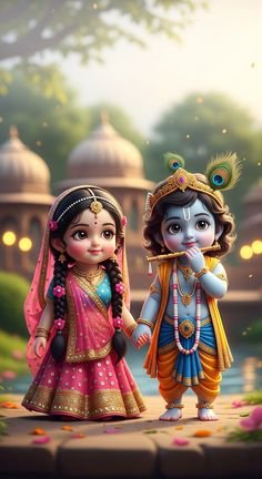 cute radha krishna images