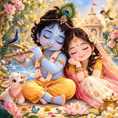 cute radha krishna images