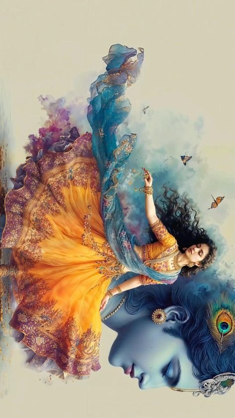iphone radha krishna wallpaper