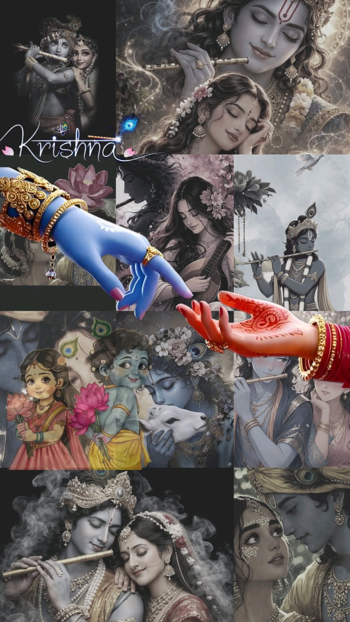 iphone radha krishna wallpaper