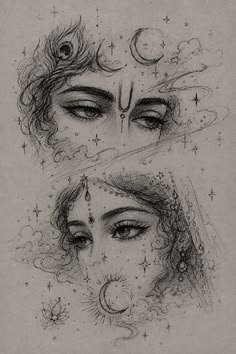 pencil radha krishna drawing