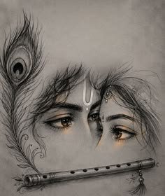 pencil radha krishna drawing