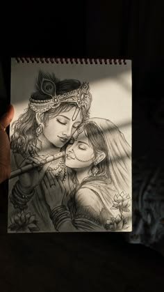 pencil radha krishna drawing