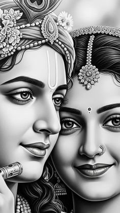 pencil radha krishna drawing