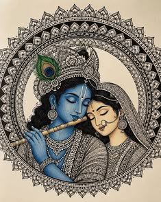 pencil radha krishna drawing