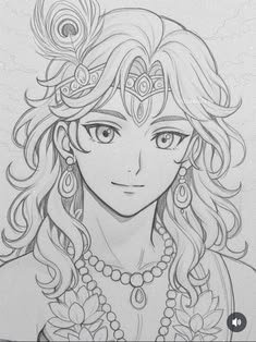pencil radha krishna drawing