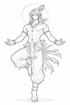pencil radha krishna drawing