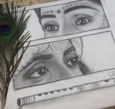pencil radha krishna drawing