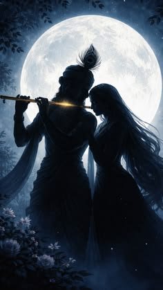 radha krishna love black wallpaper