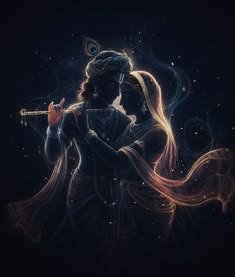 radha krishna love black wallpaper