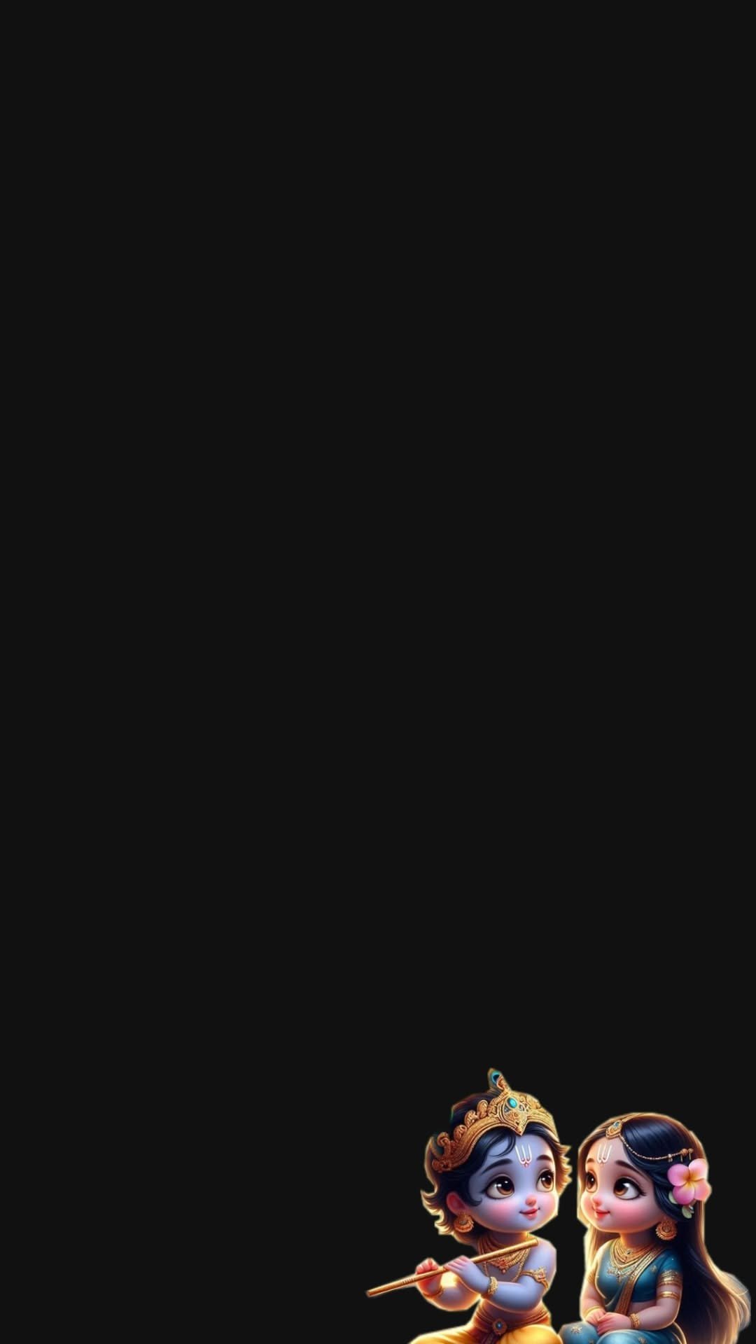 radha krishna love black wallpaper