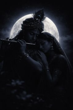 radha krishna love black wallpaper