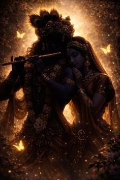 radha krishna love black wallpaper