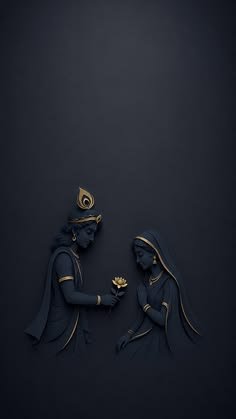 radha krishna love black wallpaper