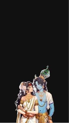 radha krishna love black wallpaper