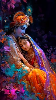 romantic radha krishna images