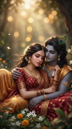 romantic radha krishna images