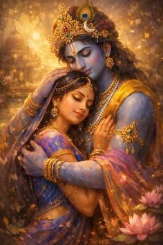 romantic radha krishna images
