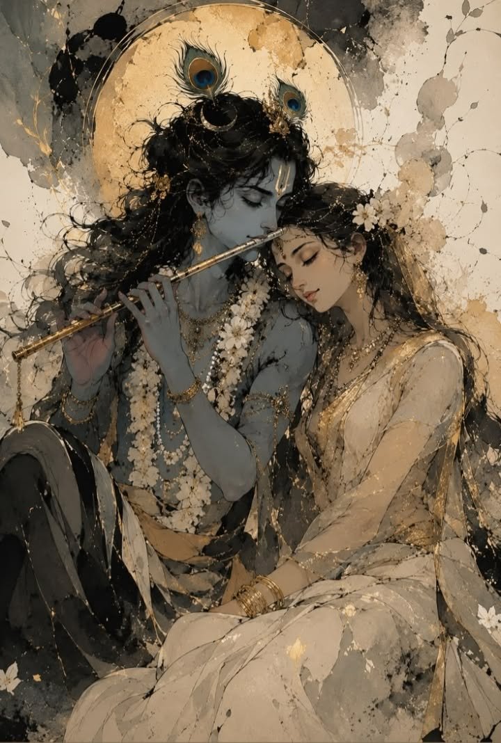 romantic radha krishna images