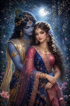 romantic radha krishna images