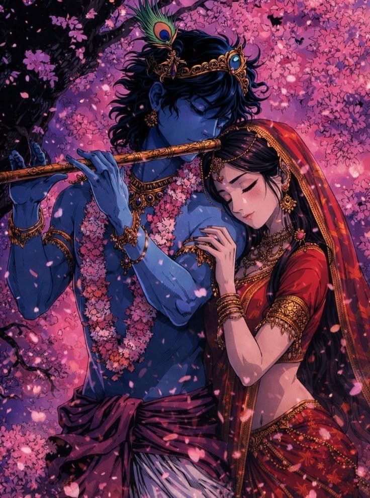 romantic radha krishna images