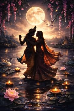 romantic radha krishna images