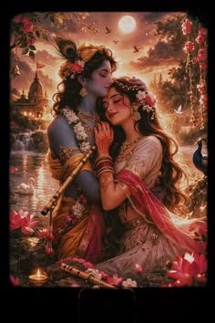 romantic radha krishna images